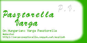 pasztorella varga business card